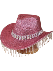 Glam Cowgirl Dropped Bead Hat